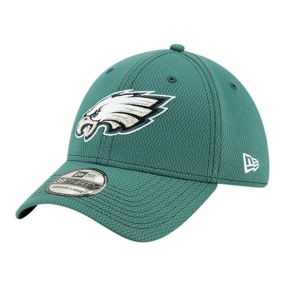 Philadelphia Eagles New Era 2019 NFL Official Sideline 39THIRTY Stretch Fit Hat - Picture 3 of 5